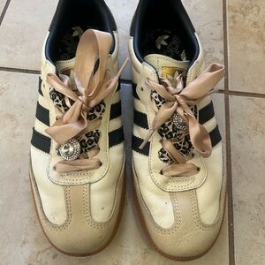 Adidas Samba black and cream sneakers